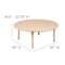 Flash Furniture Round 45 W, 45 L, 23.75 H, Plastic, Steel, Brown YU-YCX-005-2-ROUND-TBL-NAT-GG - alternate 4